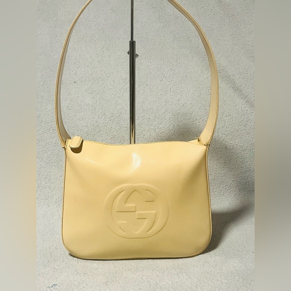 Gucci Vintage Beige Interlocking GG Shoulder Bag - Picture 5 of 15